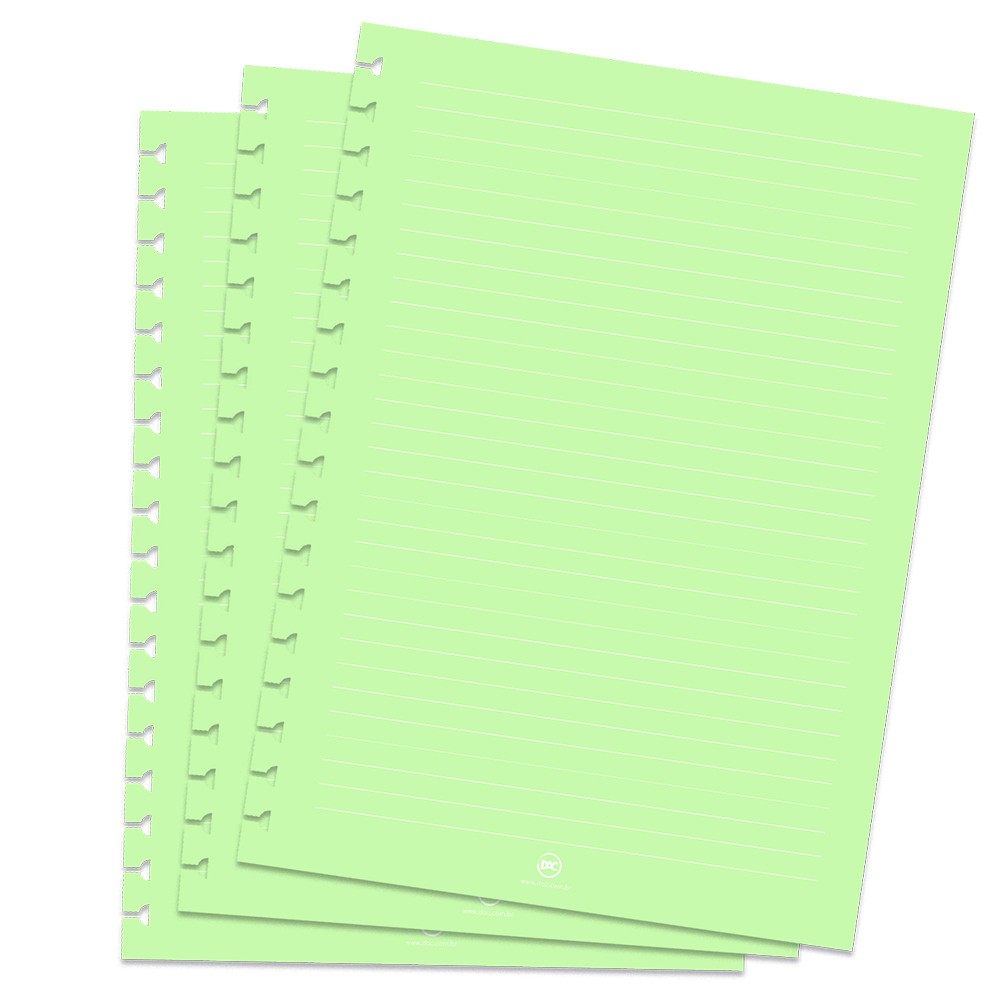Refil de Folhas para Caderno Smart Mini Verde - 1839RE
