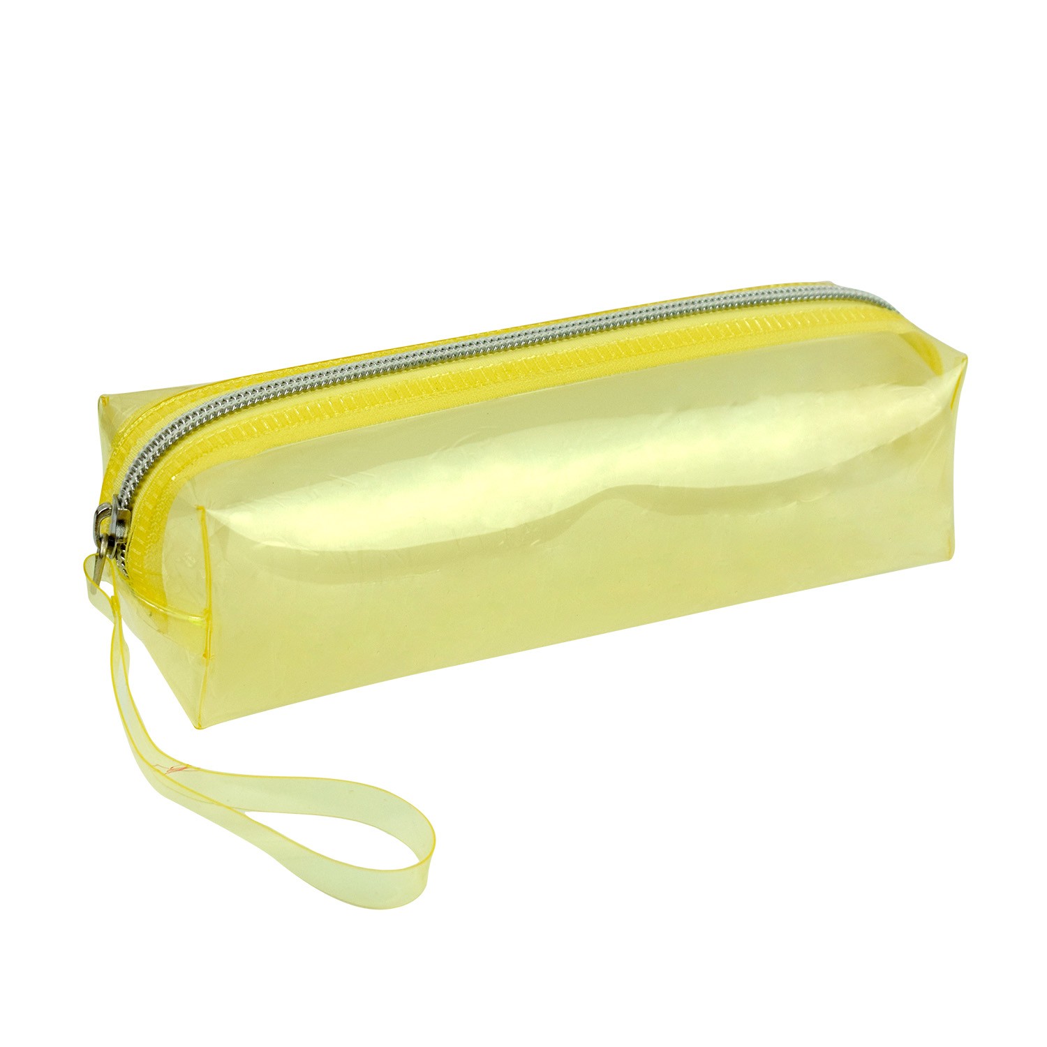 Estojo PVC Cristal com Alça Amarelo - 4340AM