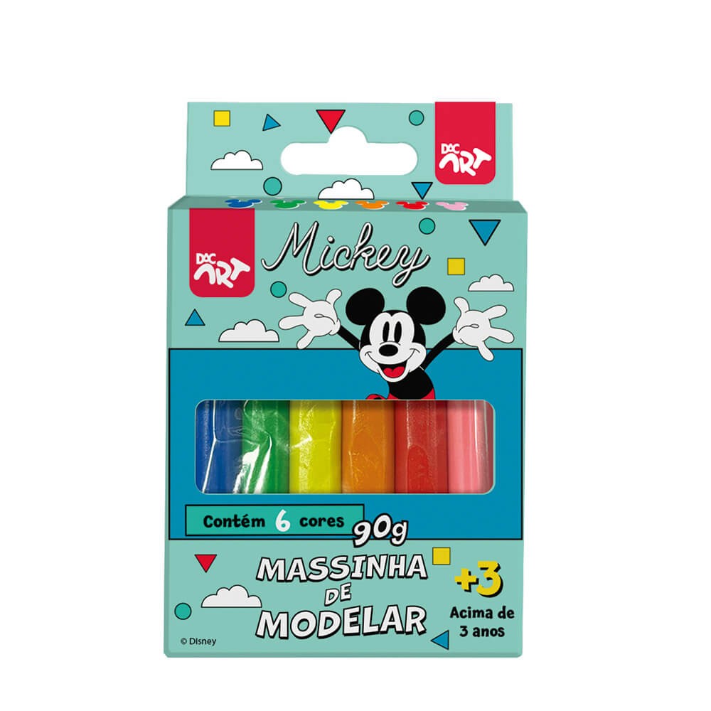 Massinha de Modelar 6 Cores Mickey - 4691