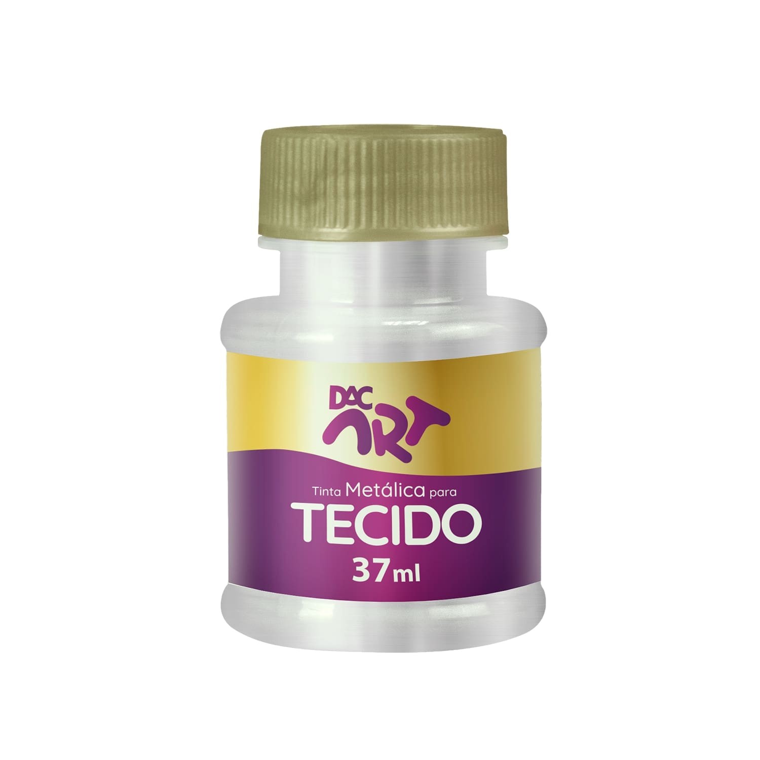 Tinta Metálica para Tecido 37ml Branca - 25001-38