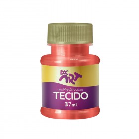 Tinta Metálica para Tecido 37ml Vermelho Fogo - 25001-18