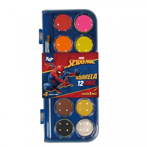 Paleta de Tinta Aquarela Homem Aranha - 4726