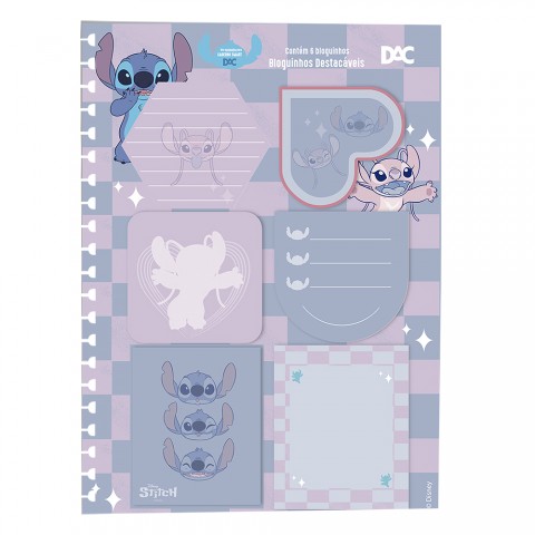 4071 Acessório para Caderno Smart Universitário Stitch - com 6 bloquinhos 