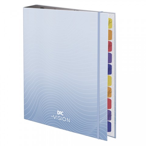 Fichário Universitário com Elástico Vision Azul Serenity - 4606