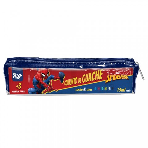 Kit Estojo com Guache Homem Aranha - 4991