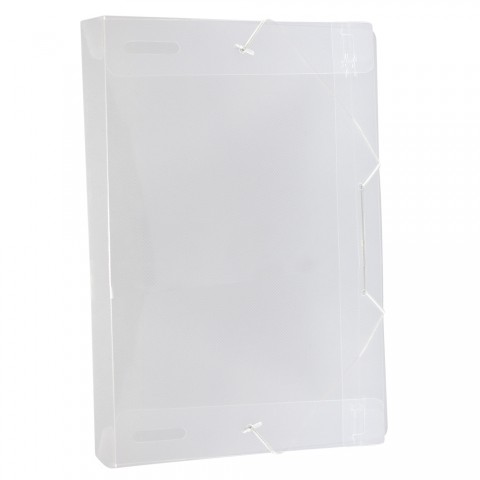 Pasta Aba Elástica Line Lombo 4cm Transparente - 504PP-TR