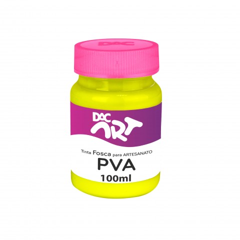 Tinta PVA Fosca 100ml Amarelo Limão - 26002-14