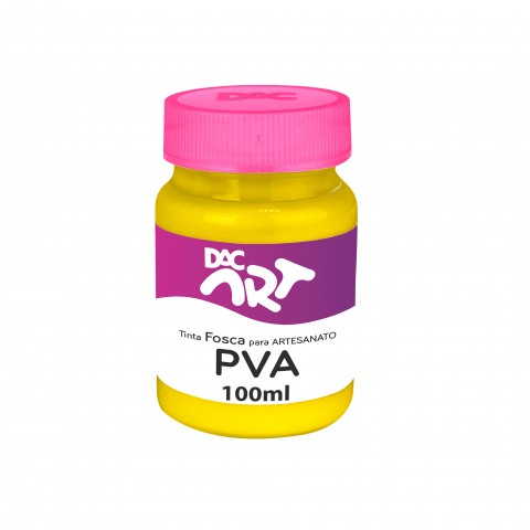 Tinta PVA Fosca 100ml Amarelo Ouro - 26002-3