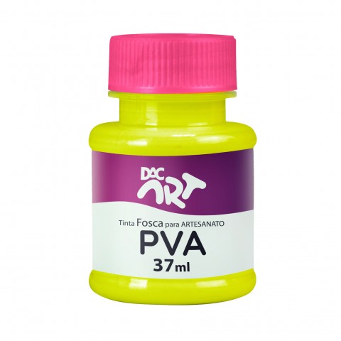 Tinta PVA Fosca 37ml Amarelo Limão - 26001-14