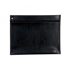 Malote 1/2 Ofício com Zíper e Trava Classic Preto - 6050PR