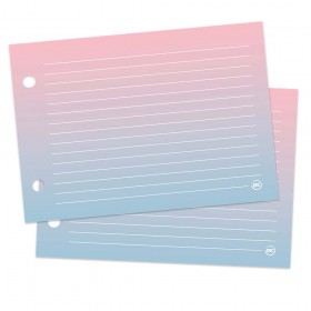 Refil de Folhas para Mini Ficheiro Horizontal Rosa e Azul - 291RE