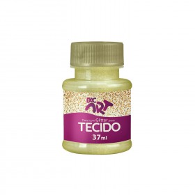 Tinta Glitter para Tecido 37ml Amarela - 24001-46