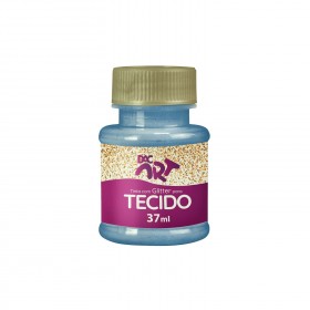 Tinta Glitter para Tecido 37ml Azul Turquesa - 24001-20