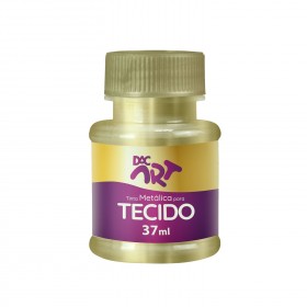 Tinta Metálica para Tecido 37ml Amarela - 25001-46 